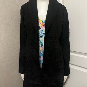 Billabong Wool Blended Textured Fringe Winter Coat